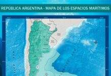 El nuevo mapa de Argentina, con Córdoba en el norte y Tierra del Fuego en el centro