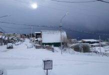 Llegó la nieve en octubre y las calles se volvieron complicadas para transitar