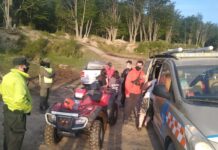 Encontraron a un padre y sus dos hijos que se habían perdido en una caminata