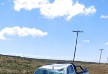 Volcó una camioneta cerca de San Sebastián