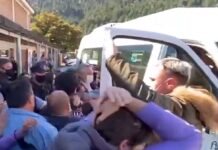 5 personas detenidas por el ataque a la comitiva del presidente en Chubut