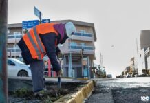 Realizan intenso operativo de limpieza en veredas de Río Grande