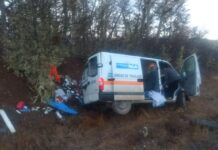 Tres personas en observación luego de despistar un vehículo en la Ruta 3