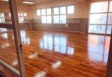 Las salas de danza del Polivalente de Arte de Río Grande ya tiene pisos nuevo