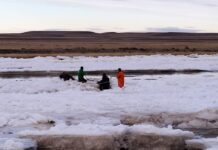 Realizan trabajos en El Tropezón para evitar el congelamiento de la toma de agua