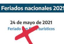 Nación evalúa suspender el feriado puente del 24 de mayo