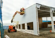 Avanza la obra del nuevo SUM para las escuelas 20 y 26 de Río Grande