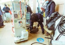 Cuales son los trabajos que se están haciendo en el Hospital de Ushuaia después del incendio