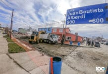 Con la reparación en calle Alberdi, comienza el plan de bacheo