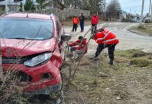 Choque en Tolhuin: Uno de los autos involucrados se dio a la fuga