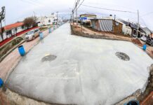 Avanza la obra de repavimentación de la calle Almafuerte