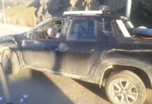 Choque en Alem frente al Hotel Ushuaia