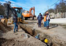 Reactivaron la obras de pavimentación de la calle Los Ñires