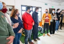 Melella visitó el nuevo Departamento de Rehabilitación de Tolhuin