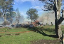 Prendieron fuego para tomar mates y provocaron un incendio