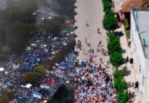 El contraste entre la convocatoria de Macri y la de Cristina de 2016