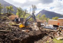 En Ushuaia continúan las obras de agua, gas y cloacas