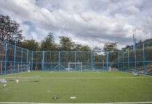 Avanza la obra del playón deportivo en el espacio CUCAI de Ushuaia