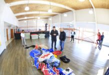 Perez recorrió el gimnasio de Chacra IV próximo a inaugurar