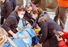 La jornada de Emergencias terminó con un simulacro general