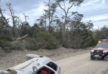 Salieron de la Fiesta de la Lenga y volcaron en Tolhuin