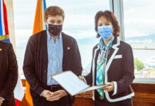 Melella recibió a la embajadora de Francia en Argentina