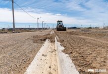 Avanzan las obras de infraestructura en el barrio Bicentenario