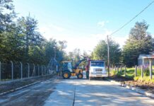 Tolhuin arranca con la primera etapa de construcción de veredas