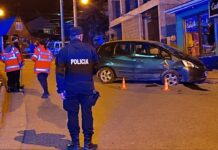Estaban borrachos y chocaron en las 245 viviendas