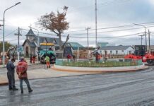 Reacondicionaron la rotonda de ingreso a Tolhuin