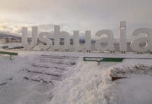 Se viene la nieve en Ushuaia