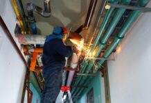 Repararon el caño maestro de gas del hospital de Río Grande