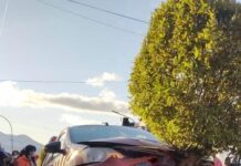 Una mujer herida por un choque en Ushuaia