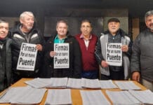 En Margen Sur esperan juntar hasta 15.000 firmas para pedir el puente