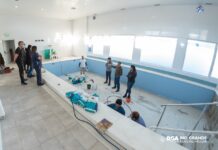Centro Mamá Margarita: Ultiman los detalles de la pileta terapéutica