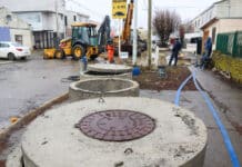 Trabajos de saneamiento en el barrio Intevu