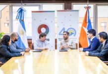 Melella y Cabandié firmaron convenios para la prevención de incendios forestales