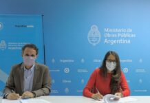 Llegan a Río Grande los ministros Katopodis y Elizabeth Gomez Alcorta