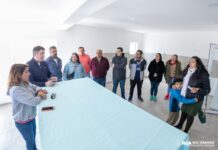 Perez visitó la obra del nuevo Nodo de Formación Laboral y Tecnológica