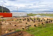 Comenzó la construcción del destacamento para Puerto Almanza