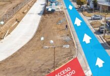 La avenida Santa Fe es mano única y piden precaución a peatones y automovilistas