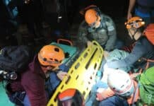 Rescataron a dos turistas heridos