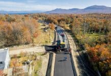 Reactivan la pavimentación de la bajada del Lago Fagnano
