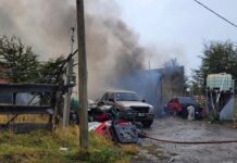 El incendio cerca del complejo Los Arándanos de Tolhuin fue accidental
