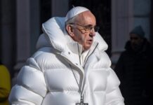 Qué hay detrás de la imagen del papa con campera fachera