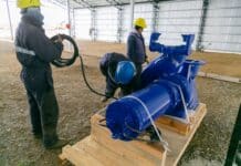 Avanza la construcción de la obra que mejorará el tratamiento de efluentes cloacales de Rio Grande