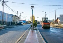 Continúa la modernización de la Avenida Perón