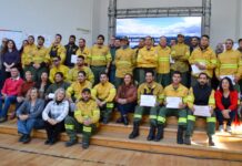 Gobierno reconoció a las y los combatientes de incendios forestales