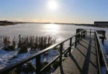 Recuerdan que está prohibido realizar actividades invernales en la Laguna de los Patos
