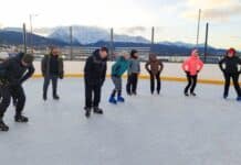 Se desarrolló el curso básico de patinaje sobre hielo